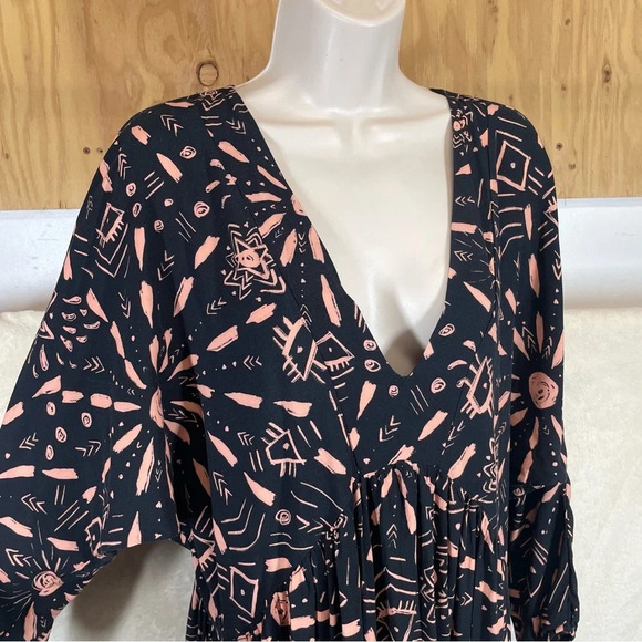 Anthropologie Malai Loni Cover-Up Maxi Dress women’s medium side slits boho - Picture 10 of 14